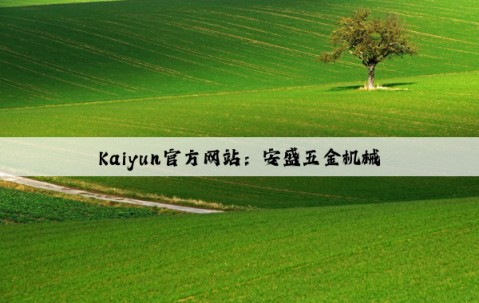 Kaiyun官方网站：安盛五金机械