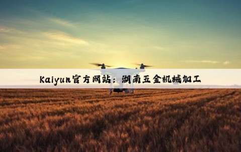 Kaiyun官方网站：湖南五金机械加工
