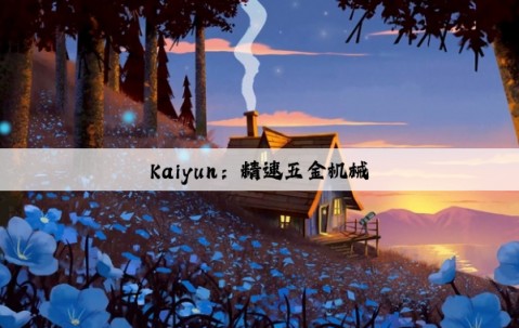 Kaiyun：精速五金机械